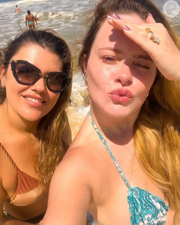 Mari Bridi: internauta referenciou fotos que a influenciadora postou na praia neste final de semana