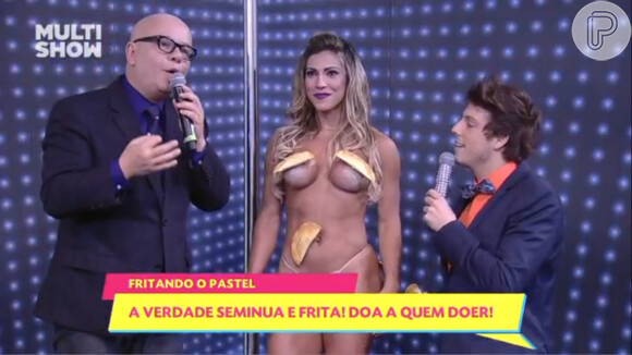 Marcelo Tas participa do programa 'Tudo pela Audiência', apresentado por Tatá Werneck e Fábio Porchat e exibido na quinta-feira, 9 de Janeiro de 2015 pelo canal Multishow
