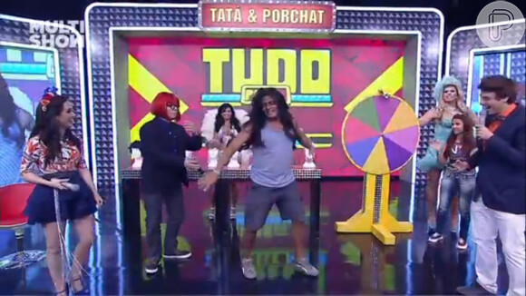 Marcelo Tas participa do programa 'Tudo pela Audiência', apresentado por Tatá Werneck e Fábio Porchat e exibido na quinta-feira, 9 de Janeiro de 2015 pelo canal Multishow