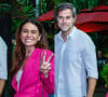 Giovanna Antonelli e o marido, Leonardo Nogueira, marcaram presença na festa de 40 anos de Vanessa Giácomo