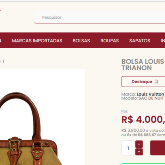 Gloria Maria: bolsas da Louis Vuitton estão à venda