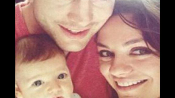 Ashton Kutcher e Mila Kunis aparecem pela primeira vez em fotos com a filha
