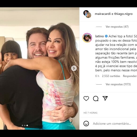 Latino foi um dos críticos à Maíra Cardi