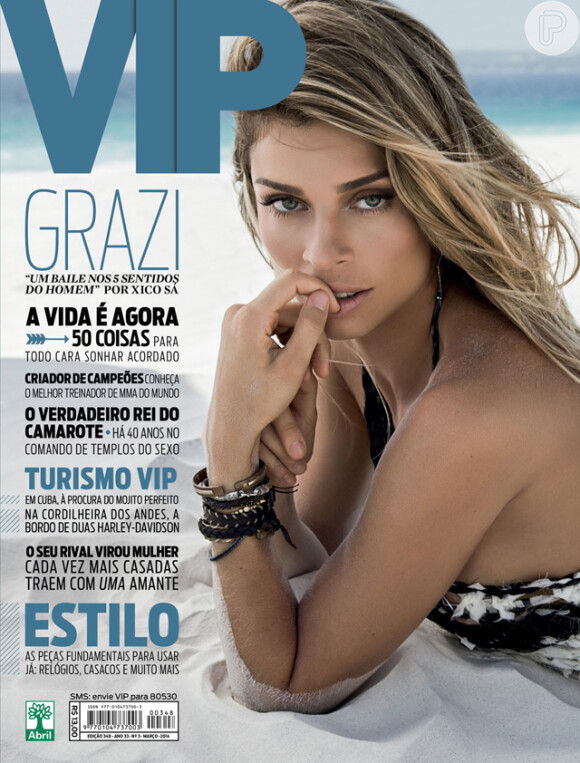 Nove anos depois de estampar a revista 'VIP', Grazi Massafera voltou às páginas da publicação bem diferente: mais bonita e mais sexy
