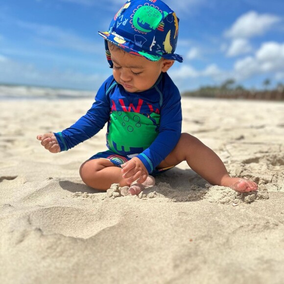 E Joaquim foi à praia pela primeira vez!