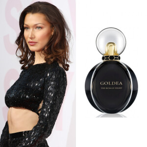 Qual perfume de Bella Hadid? Uma das fragrâncias que a modelo usa é o Goldea - The Roman Night, da Bvlgari