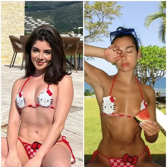 Biqúini já foi usado por famosas como Dua Lipa e Bella Throne Gkay