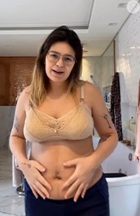 Viih Tube mostrou como está o corpo menos de um mês após o nascimento da filha