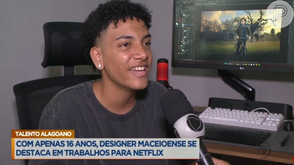 Gabriel Pereira é nascido na periferia e estudante de escolas estaduais. Ele começou a se interessar por design gráfico aos 12 anos