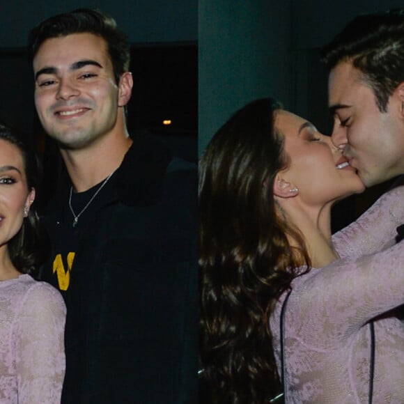Flavia Pavanelli trocou beijos com novo namorado, Bernardo Zveiter, em festa de Maisa Silva