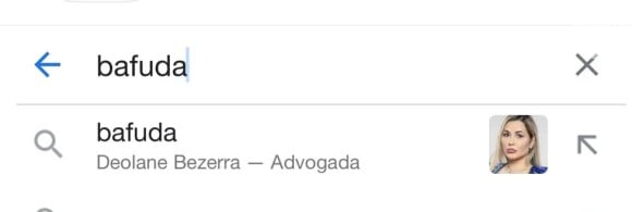 Nome de Deolane Bezerra aparecia ao ser pesquisada a palavra 'bafuda' no Google