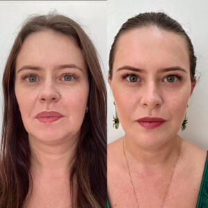 Mari Bridi garantiu que a transformação no visual não foi por causa de sua separação