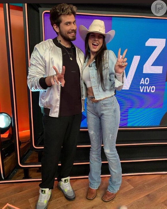 Ana Castela e Gustavo Mioto apresentaram o TVZ juntos.