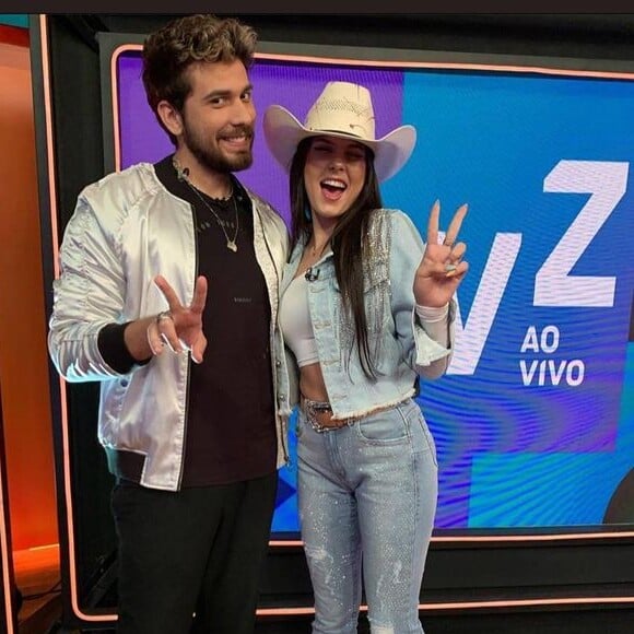 Ana Castela e Gustavo Mioto apresentaram o TVZ juntos.