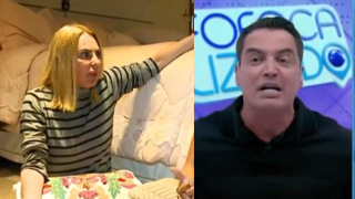 Baixaria ao vivo! Mulher de Stenio Garcia protagoniza barraco com Leo Dias e ameaça: 'Vou bater em vocês'