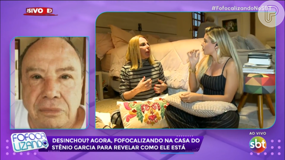 Mulher de Stenio Garcia, Marilene Saade, entrou ao vivo no programa "Fofocalizando", do SBT, para falar sobre a repercussão do procedimento estético