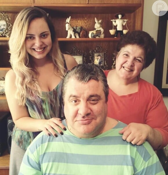 Gerson Brenner com Marta Mendonça e sua filha Ana Luísa.