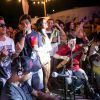 Thiago Martins canta durante festa Verão na Laje, no Rio de Janeiro