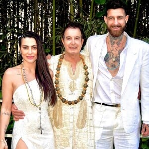 Cleo Pires e Leandro D'Lucca no segundo casamento, há 1 ano