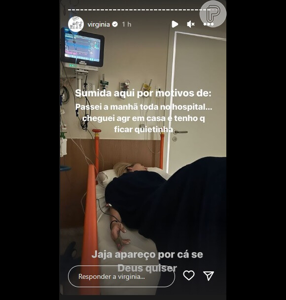 Virgínia Fonseca passou a manhã no hospital