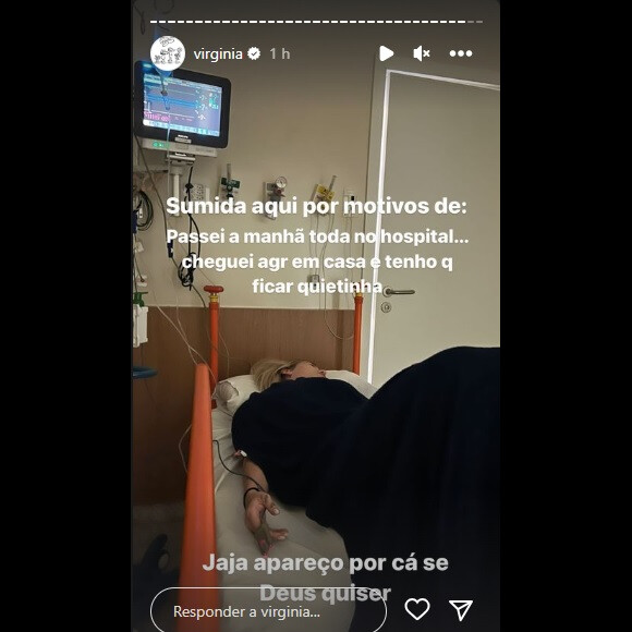 Virgínia Fonseca passou a manhã no hospital