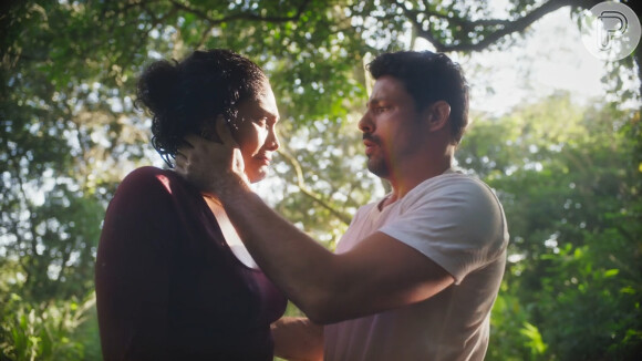 Novela 'Terra e Paixão': no capítulo de segunda-feira, 17 de julho de 2023, Caio (Cauã Reymond) insiste para ajudar Aline (Bárbara Reis)