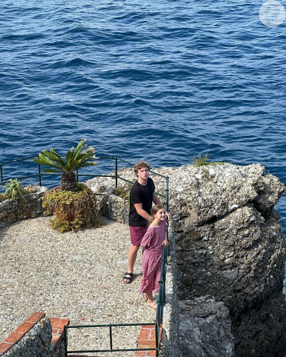 Angélica e Luciano Huck estão curtindo Portofino, na Itália