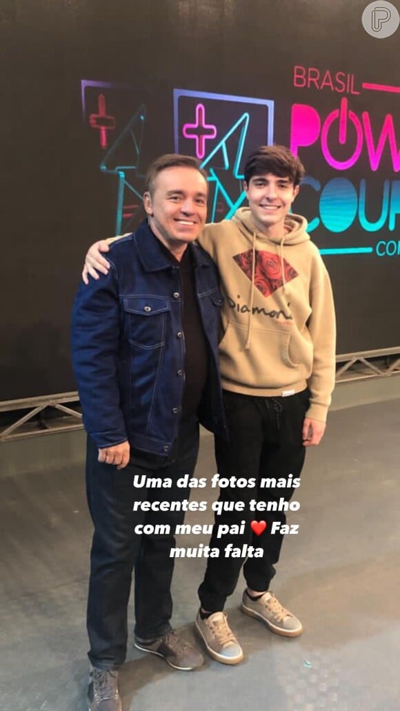 Última foto de João Augusto com Gugu foi nos bastidores do 'Power Couple'