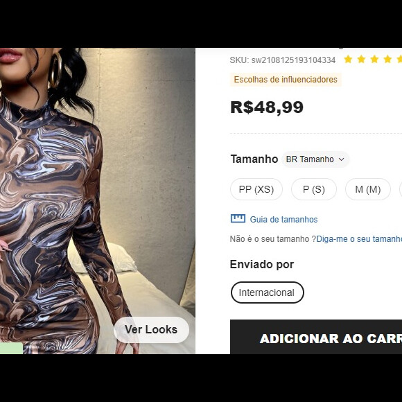 Vestidos de Mari Bridi custam, no mínimo, R$ 49