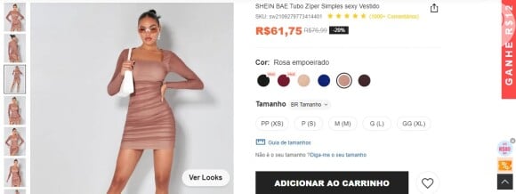 Mari Bridi costuma dar exemplos de looks que encontra na Shein