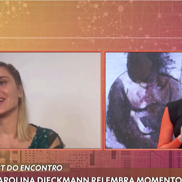 Carolina Dieckmann participou do 'Encontro' para falar da reta final de 'Vai na Fé'.