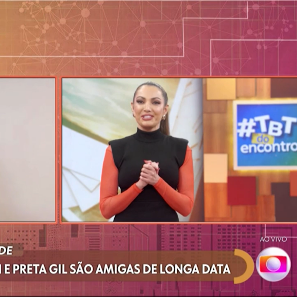 Carolina Dieckmann foi pega de surpresa por Patrícia Poeta no 'Encontro' com mensagem secreta de Preta Gil
