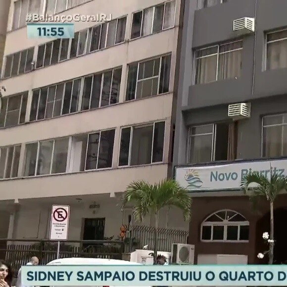 Sidney Sampaio sofreu apenas algumas faturas com a queda