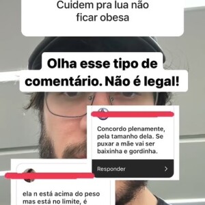 Eliezer recebeu comentários sobre o peso de Lua