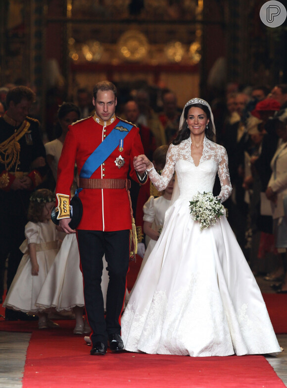 Kate Middleton se casou com Príncipe William em 2011 e na época a cerimônia foi acompanhada por milhares de súditos