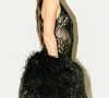 O longo vestido preto com transparência Peter Dundas ficou perfeito em Elisa Zarzur