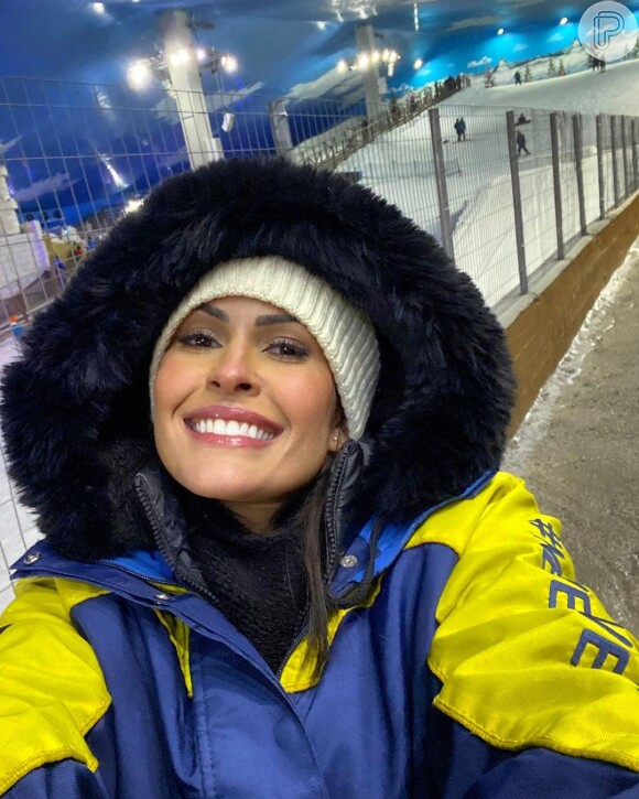 Influenciadora Larissa Borges fez foto no parque Snowland em Gramado (RS). Influencer morreu aos 33 anos após uma semana internada