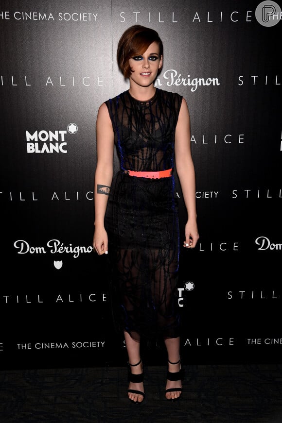 Kristen Stewart prestigia a pré-estreia do filme 'Para Sempre Alice', em Nova York, nos Estados Unidos, em 13 de janeiro de 2014