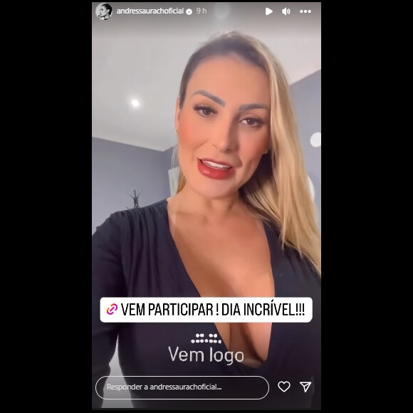 Andressa Urach avisou que rifa para passar um dia com ela também é aberta a mulheres