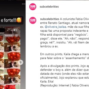 Jojo Todynho mostrou a conversa toda de Renato com a ex em um vídeo