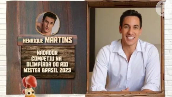 'A Fazenda 2023': Henrique Martins representou o Brasil nas Olimpíadas Rio 2016 e foi eleito Mister Brasil CNB 2023