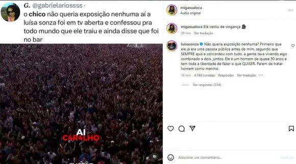 Atitude de Luísa Sonza foi questionada nas redes sociais