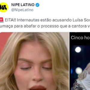 Luísa Sonza foi acusada no Twitter de revelar traição para abafar a nova reportagem sobre o processo