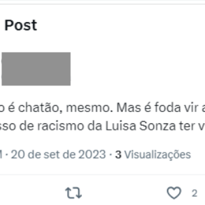 Luísa Sonza foi acusada de racismo; caso rende muitas críticas até hoje, como as vistas nesta quarta-feira (20)