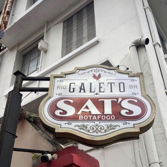 Galeto Sat's, restaurante com três unidades no Rio de Janeiro, foi apontado como o local onde Chico Moedas traiu Luísa Sonza