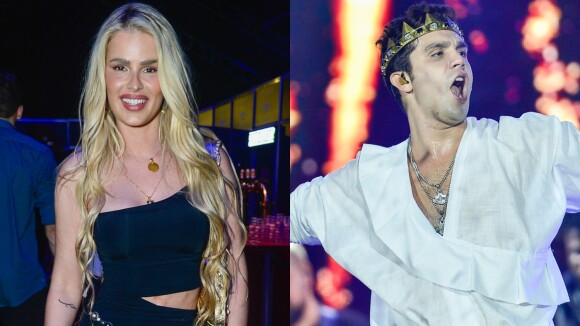 Após rumores de affair, Yasmin Brunet é flagrada em show de Luan Santana com irmã do cantor