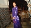 Marina Ruy Barbosa usou um vestido roxo da grife Maison Valentino