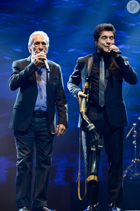 Daniel também fez dueto com o pai, José Camillo