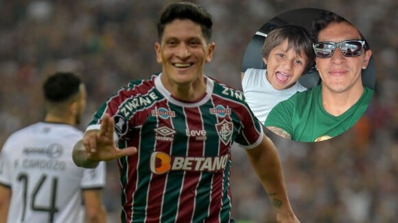 Germán Cano: craque da Libertadores 2023 'faz o L' em homenagem aos filhos pequenos. Conheça a família e entenda o motivo!