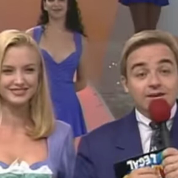 Alessandra Scatena e Gugu Liberato trabalharam juntos no 'Domingo Legal' até 2001, quando ela deixou o SBT